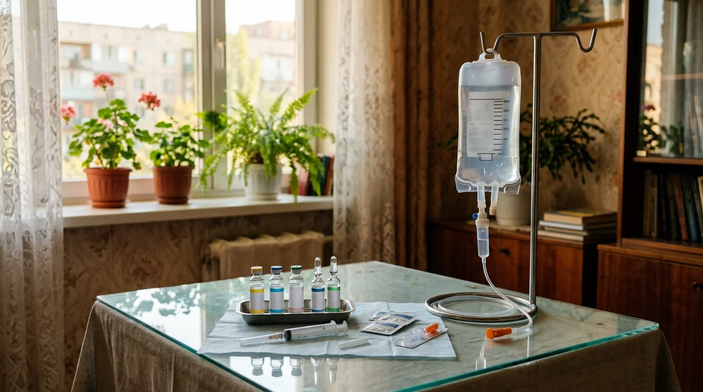 Комплексная капельница для сосудов головного мозга на дому в Алматы