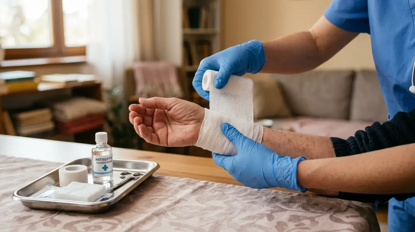 Стерильная перевязка на дому — профессиональное наложение повязки