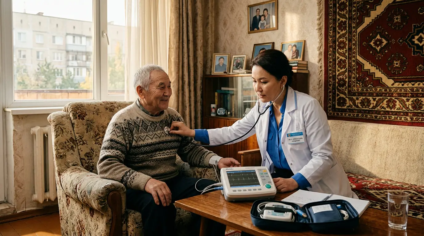 Кардиолог на дом в Алматы — приезд бригады за 45 минут