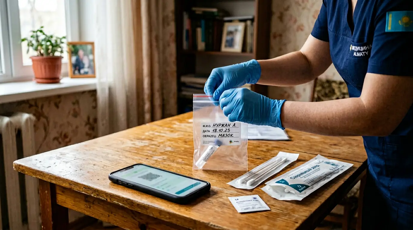 Экспресс-тест на ковид с выездом на дом в Алматы
