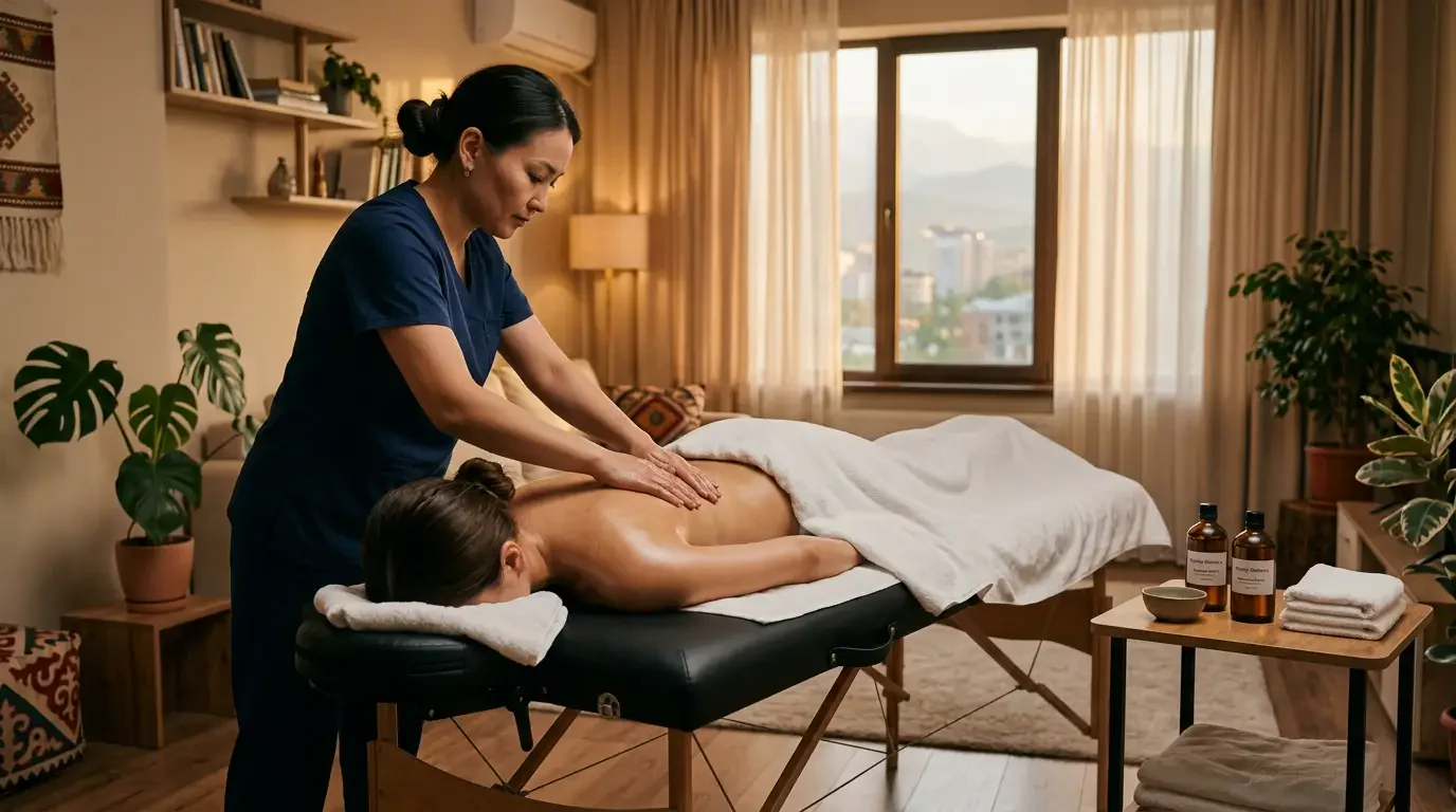 Профессиональный массажист на дому в Алматы