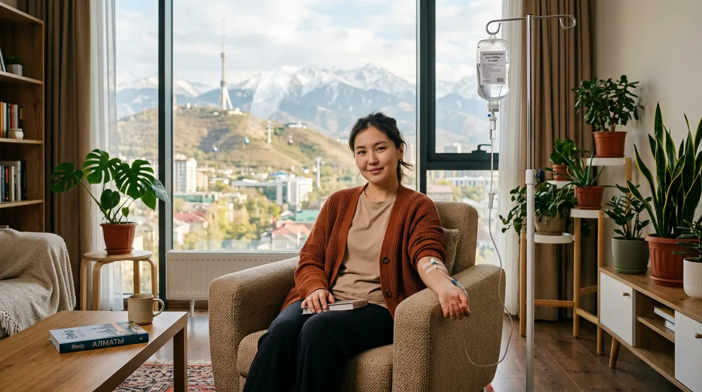 Витаминное восстановление: капельницы на дому в Алматы