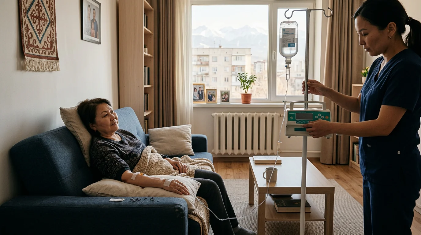 Капельница от похмелья на дому в Алматы