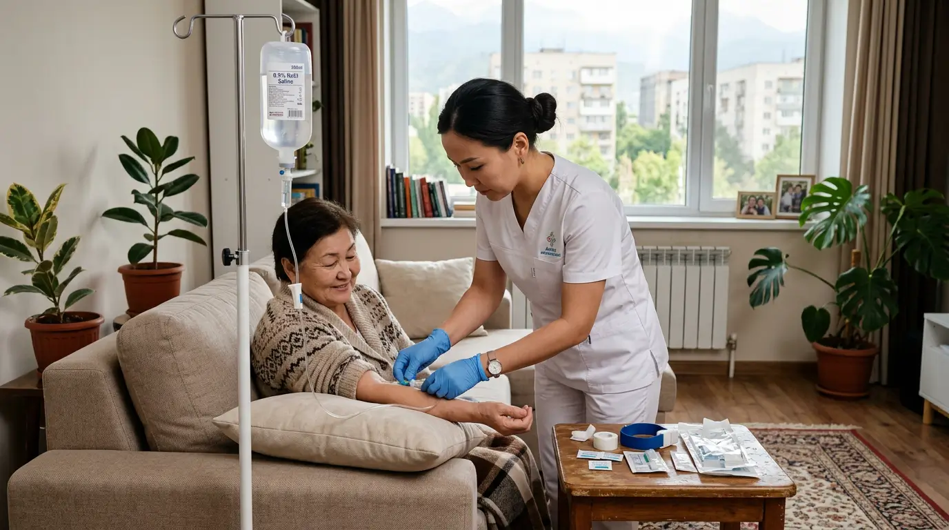 Капельница с витамином Д на дому в Алматы